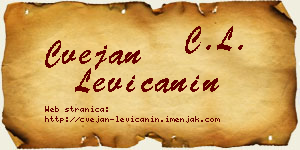 Cvejan Levičanin vizit kartica